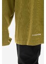 Bavlněné tričko s dlouhým rukávem A-COLD-WALL* Relaxed Cubist Longsleeve T-shirt ACWMTS098 MOSS GREEN zelená barva, s potiskem