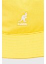 Bavlněný klobouk Kangol Washed Bucket žlutá barva, K4224HT-WHITE