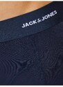 Jack & Jones Sada tří pánských boxerek v tmavě modré, vínově a černé barvě Jac - Pánské