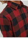 Černo-červená klučičí kostkovaná košile Jack & Jones Gingham - Kluci