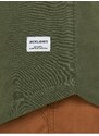 Khaki pánské tričko s dlouhým rukávem Jack & Jones Noa - Pánské