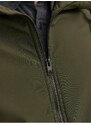 Khaki pánská lehká softshellová bunda Jack & Jones Basic - Pánské