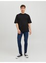 Tmavě modré pánské slim fit džíny Jack & Jones Glenn - Pánské