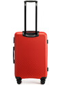 Sada kufrů ABS s diagonálními pruhy Wittchen, červená, ABS