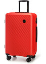 Sada kufrů ABS s diagonálními pruhy Wittchen, červená, ABS