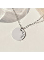 MIDORINI.CZ Dámský náhrdelník se jménem, Medailonek 14 mm, Chirurgická ocel
