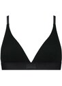 Bye Bra Černá vystužená podprsenka Natural Rib Triangle Bra Top