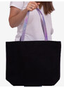 Shelvt Large fabric bag for women purple Shelovet