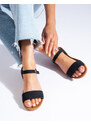 Women's platform sandals black Shelvt