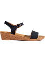 Women's platform sandals black Shelvt