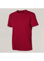 Willsoor Pánské tričko bordó barvy s hladkým vzorem 15305