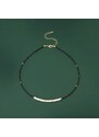 Éternelle Choker náhrdelník Estrella, sladkovodní perla, spinel