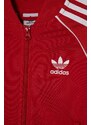 Dětská mikina adidas Originals červená barva, s aplikací