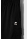Dětské kalhoty adidas Originals černá barva, s aplikací