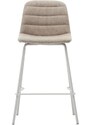 Béžová čalouněná barová židle Kave Home Zunilda 65 cm