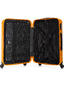 Střední kufr z ABS s geometrickým ražením Wittchen, oranžová, ABS