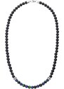 Manoki Pánský korálkový náhrdelník Olivier - onyx, lapis lazuli, tygří oko