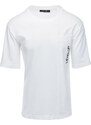 Ombre Clothing Pánské tričko OVERSIZE - bílá S1628