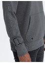 Ombre Men's tri-color hoodie - gray