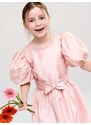 Sinsay - Šaty s balonovými rukávy - pastelová růžová