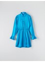 Sinsay - Mini šaty s balonovými rukávy - modrá