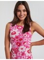 Sinsay - Mini šaty na ramínka - růžová