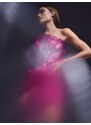 Sinsay - Třpytivá midi sukně - sytě růžová