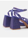 Sinsay - Sandály na širokém podpatku - fialová