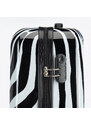 Kabinový cestovní kufr Wittchen, bílo-černá, ABS