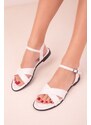 Soho White Women's Sandals 18206