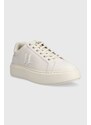Kožené sneakers boty Karl Lagerfeld MAXI KUP béžová barva, KL62217