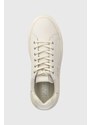 Kožené sneakers boty Karl Lagerfeld MAXI KUP béžová barva, KL62217