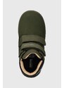 Dětské zimní boty Geox zelená barva