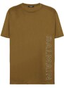 BALMAIN Aside Logo Khaki tričko