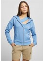 URBAN CLASSICS Ladies Organic Terry Zip Hoody - horizonblue