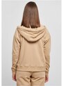 URBAN CLASSICS Ladies Organic Terry Zip Hoody - unionbeige