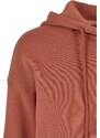 URBAN CLASSICS Ladies Organic Terry Zip Hoody - terracotta