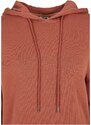 URBAN CLASSICS Ladies Organic Oversized Terry Hoody Dress - terracotta