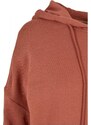 URBAN CLASSICS Ladies Organic Oversized Terry Hoody Dress - terracotta