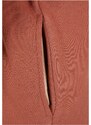 URBAN CLASSICS Ladies Organic Oversized Terry Hoody Dress - terracotta