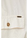 Košile Pepe Jeans Eliza dámská, béžová barva, regular, s klasickým límcem