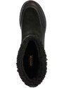 Semišové boty Geox Dalyla B Abx dámské, černá barva, na plochém podpatku, lehce zateplené