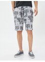 Koton Shorts Tie Waist Pocket Cotton Ethnic Pattern