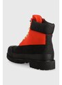 Kožené boty Timberland WaterProof Boot A2KEC pánské, oranžová barva, A2KEC-ORANGE