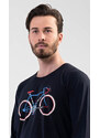 Pánská noční košile s krátkým rukávem Bike