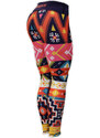 Dámské fitness legíny Six Deuce Aztec - multicolor - Litex