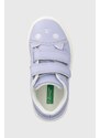 Dětské sneakers boty United Colors of Benetton fialová barva