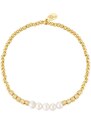 ORNAMENTI Pozlacený náramek Pearl Beads gold