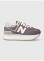 Sneakers boty New Balance WL574ZSP fialová barva