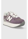 Sneakers boty New Balance WL574ZSP fialová barva